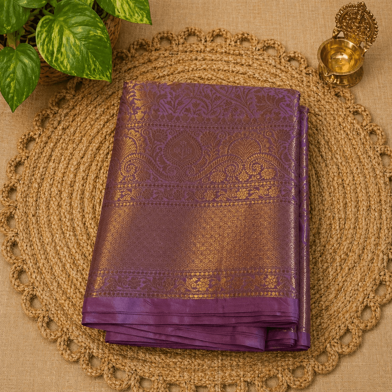 Pink Kanchi Tissue Silk Saree