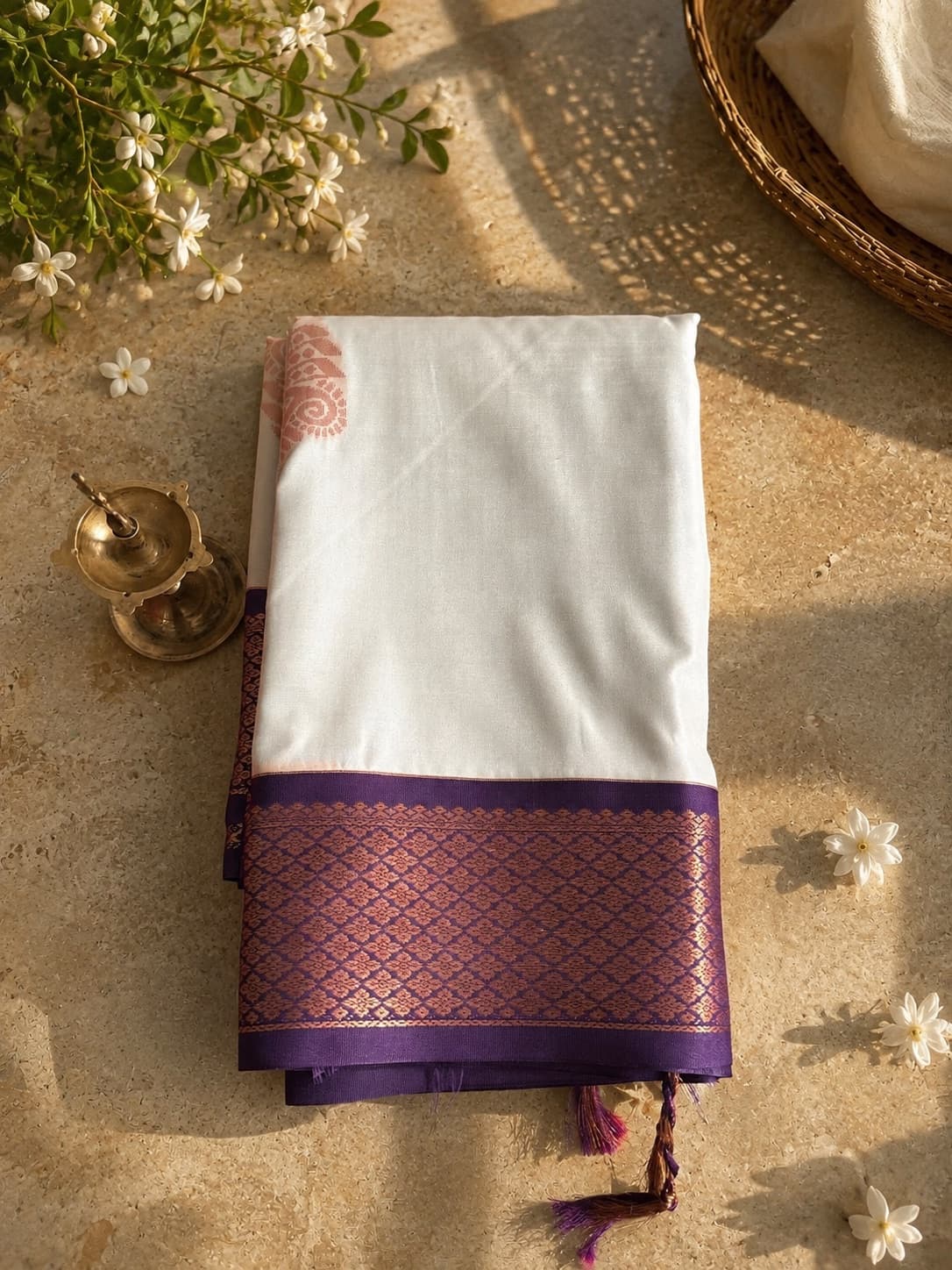 Korvai Kanchi Silk Saree