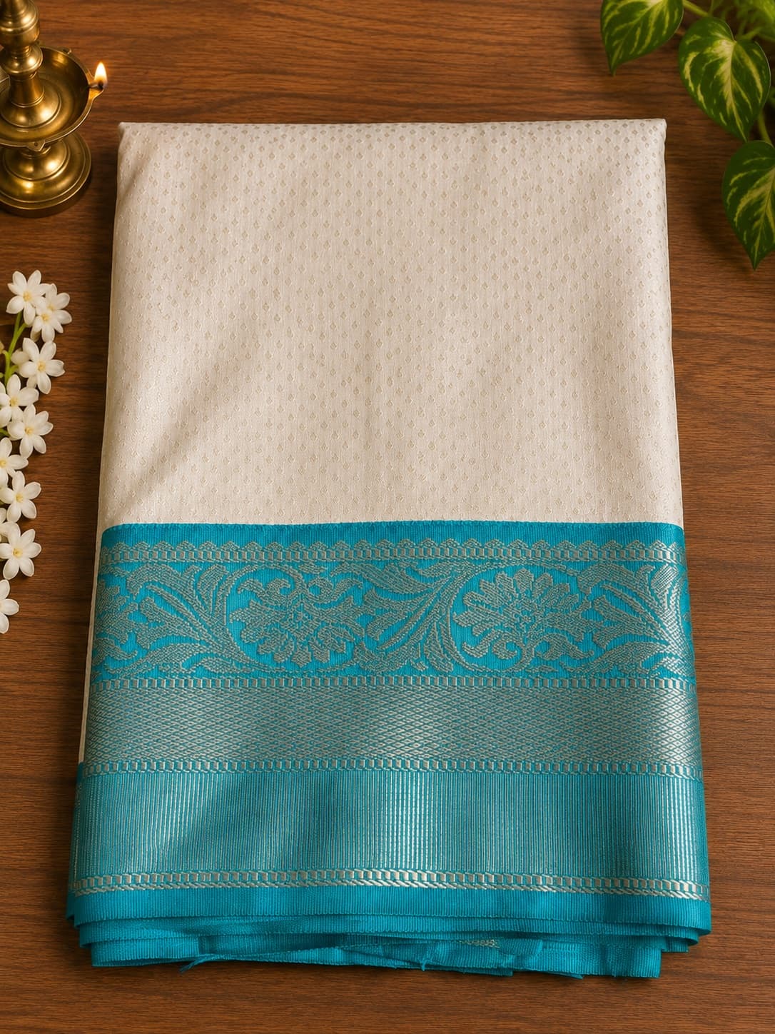 Green Bridal Kanchi Silk Saree