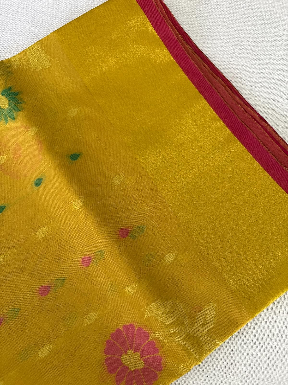 Yellow Kanchi Silk Saree
