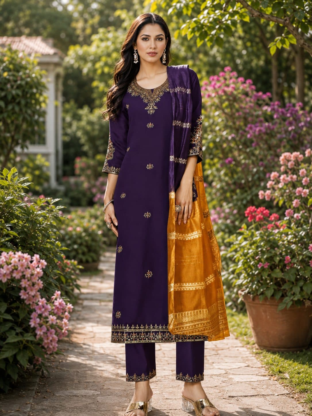 Kruti Set kurti in Purple, Kurti