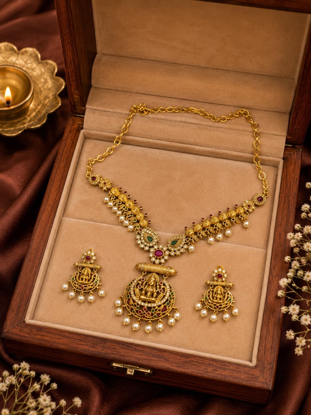 Antique Lakshmi Necklace Set