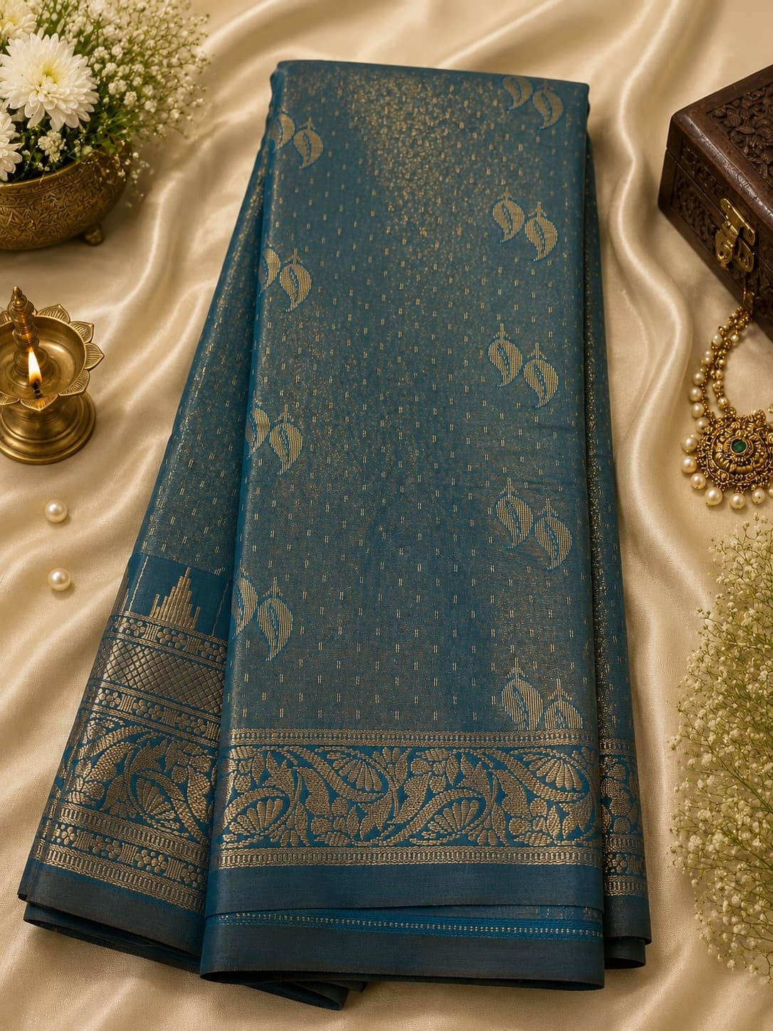 Tissue Semi Silk - Bluish Gray