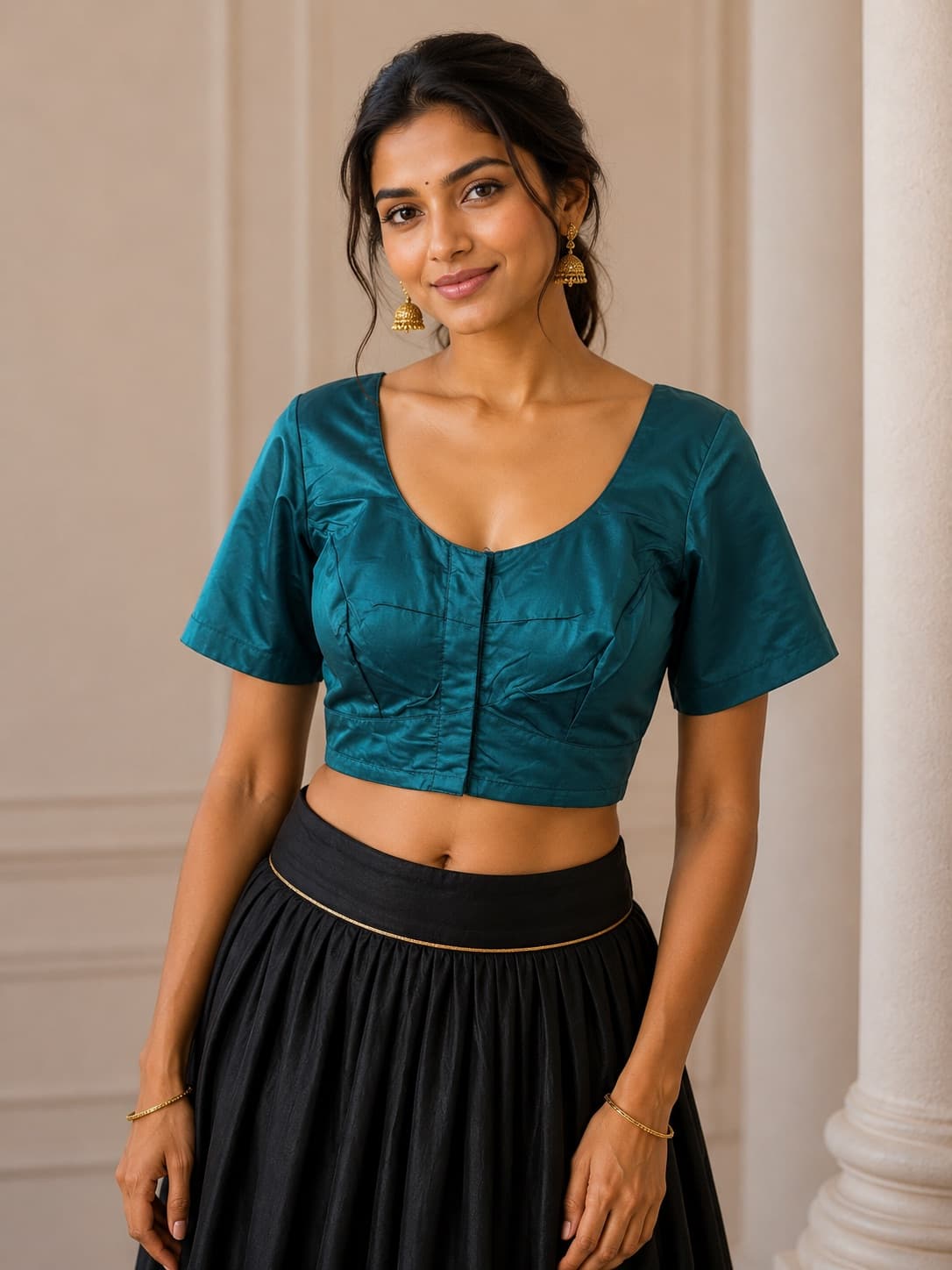 Readymade Green Saree Blouse