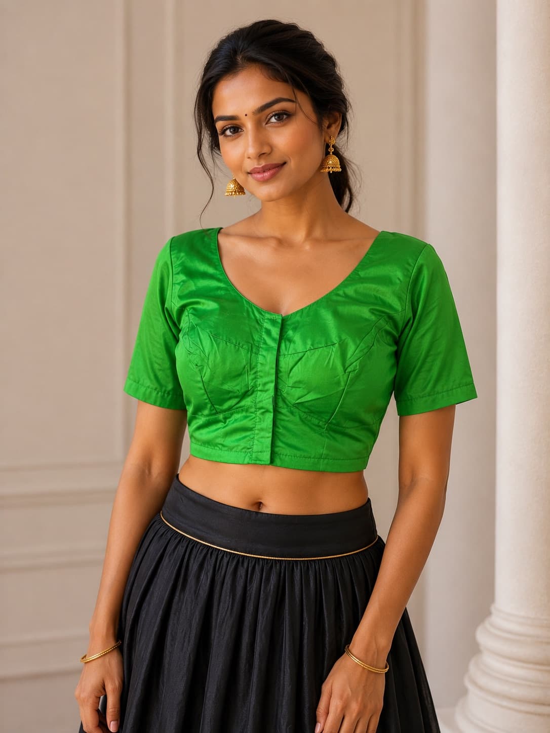 Readymade Green Saree Blouse