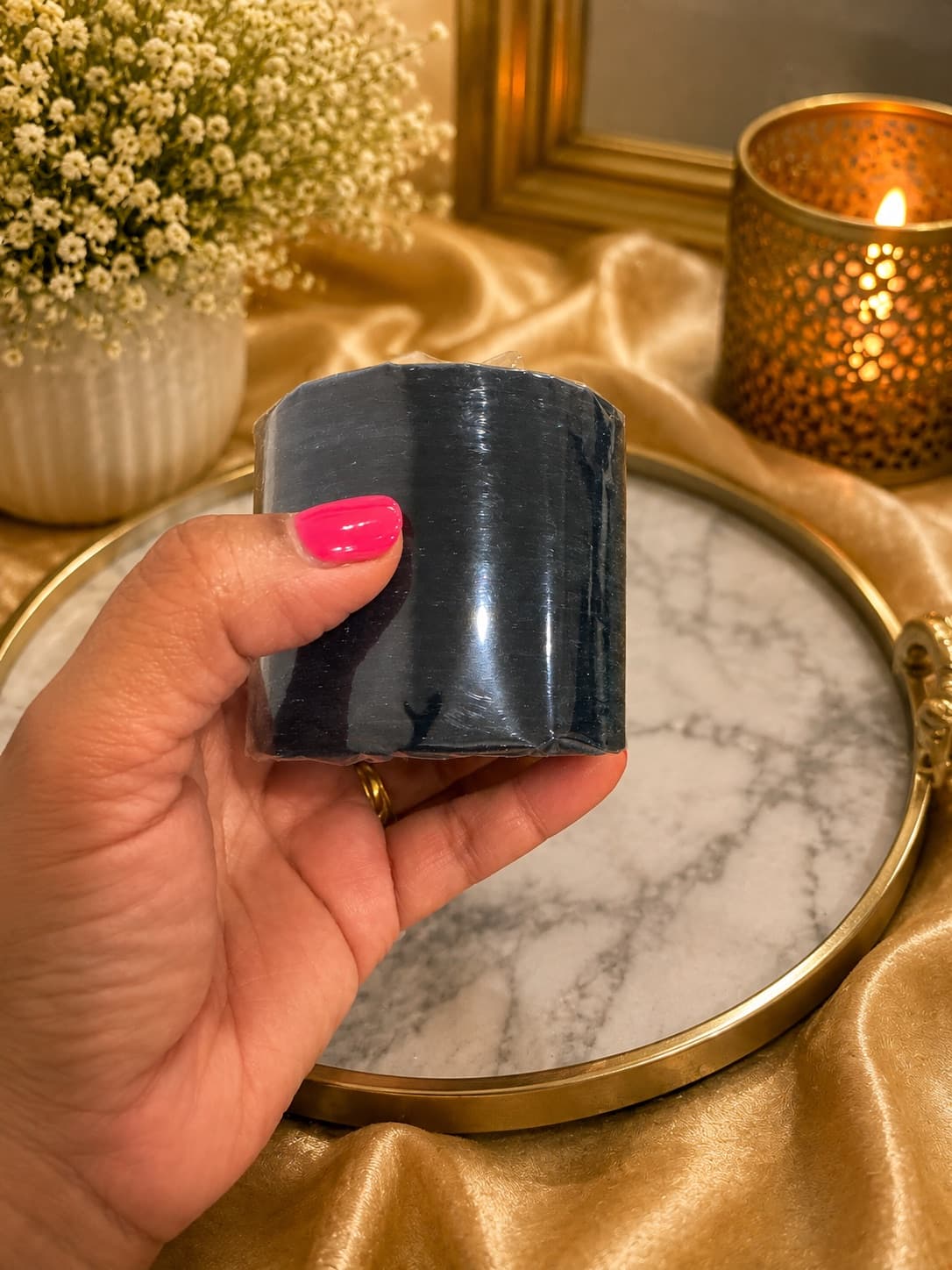 Navy Blue Velvet Bangles