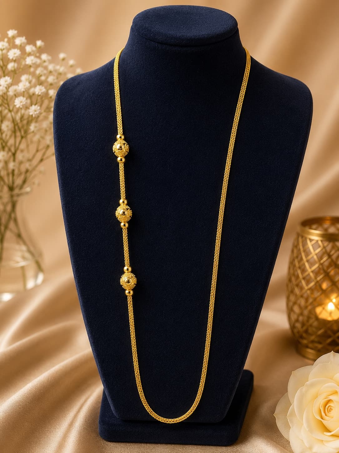 30 Inch Gold Plated Long Chain