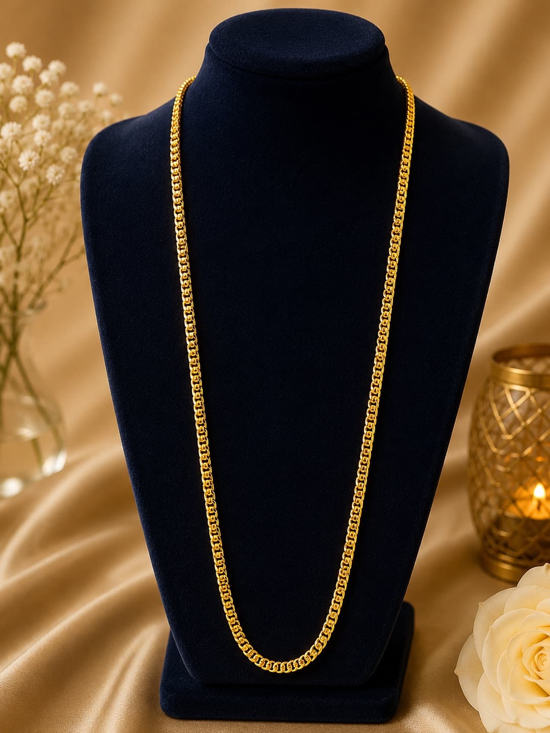 24 Inch Gold Plated Chain Necklace