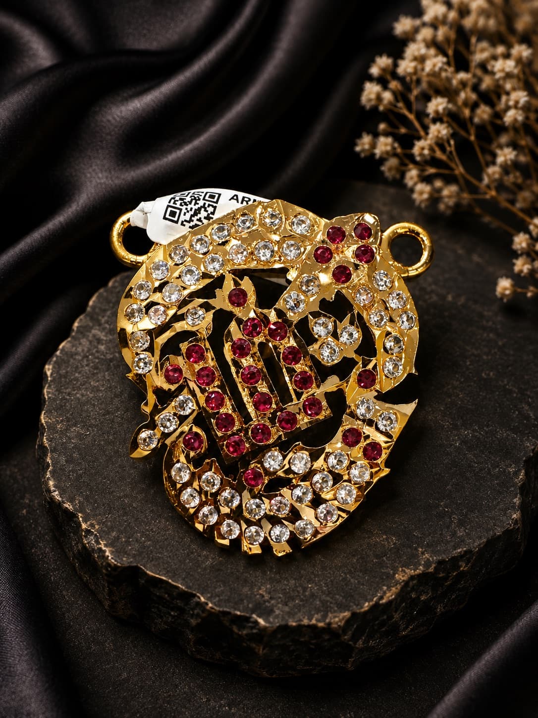 Micro Plated Tamil "Om" Pendant